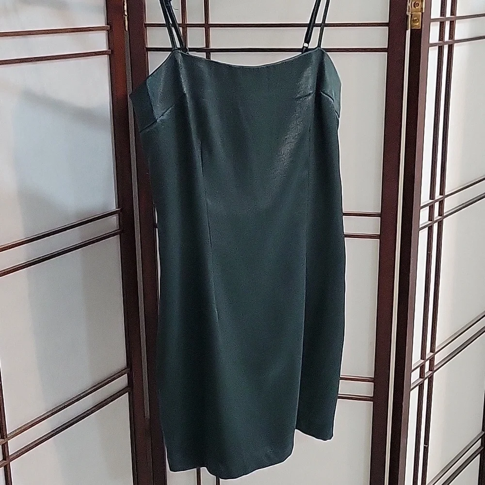 Forest Green Mini Dress, size Medium - Picture 1 of 3